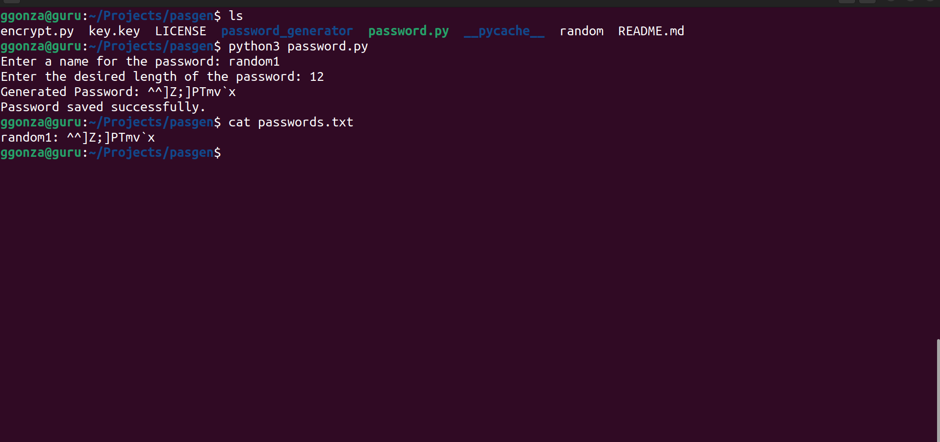 password generator